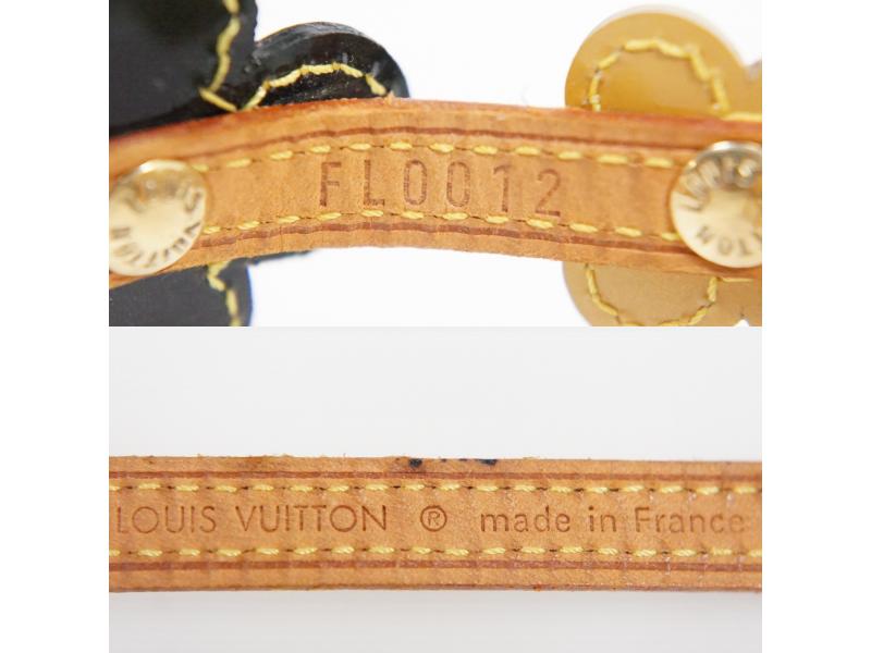 Authentic Pre-owned Louis Vuitton Vernis Beige Black Bronze Flower Lexington Bracelet M92250 191028