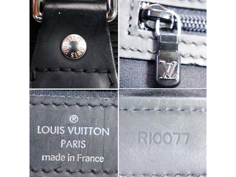 Authentic Pre-owned Louis Vuitton Epi Black Noir Sac Plat Shopping Hand Tote Bag M59242 191309