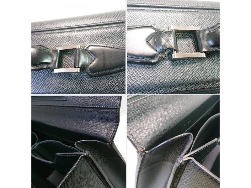 Authentic Pre-owned Louis Vuitton Lv Taiga Ardoise Pilot Case Oural Document Case Bag M30022 200157