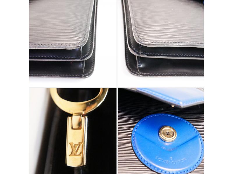 Authentic Pre-owned Louis Vuitton Lv Epi Bicolor Black Blue Hoche Shoulder Bag Purse M52445 142343
