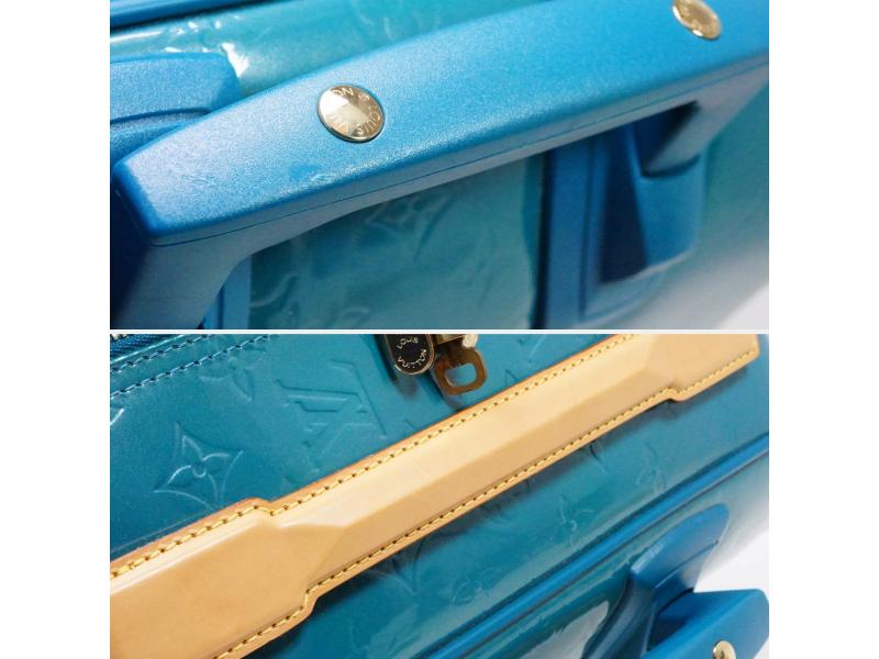 Authentic Pre-owned Louis Vuitton Vernis Blue Galactic Pegase 45 Trolley Bag Suitcase M93716 191842