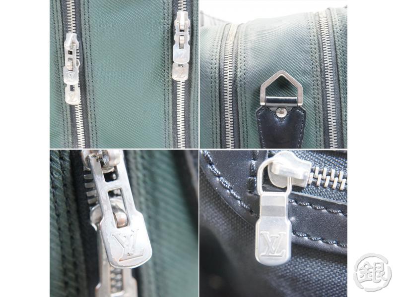 Authentic Pre-owned Louis Vuitton Taiga Ardoise Black Nevski Compartment Bag Briefcase M30872 161560