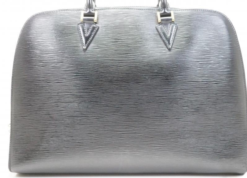 Authentic Pre-owned Louis Vuitton Epi Black Noir Sorbonne Large Hand Bag Briefcase M54512 170965