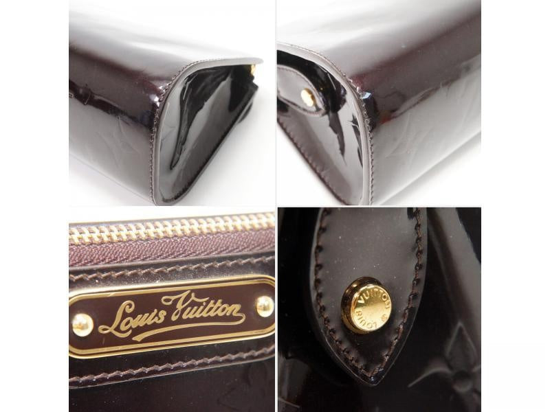 Auth Pre-owned Louis Vuitton Vernis Amarante Trousse Cosmetic Mm Pouch Bag M91433 172208