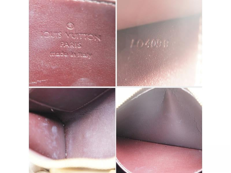 Auth Pre-owned Louis Vuitton Vernis Amarante Trousse Cosmetic Mm Pouch Bag M91433 172208