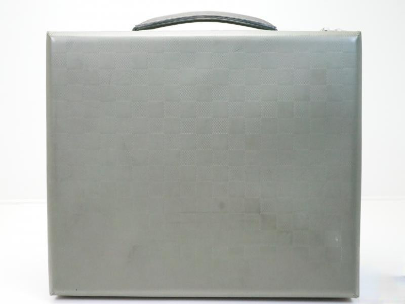 Authentic Pre-owned Louis Vuitton Damier Glace Gray Luke Attache Case Laptop Case Brief Case 180729
