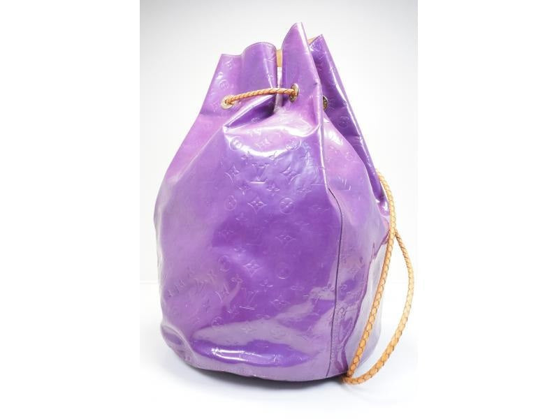 Authentic Pre-owned Louis Vuitton Vernis Violet Purple Morton Backpack Shoulder Bag M91083 150925