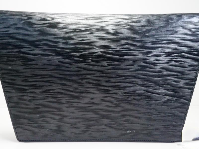 Authentic Pre-owned Louis Vuitton Epi Black Noir Pochette Trapeze Gm Clutch Bag Purse M80165 170423