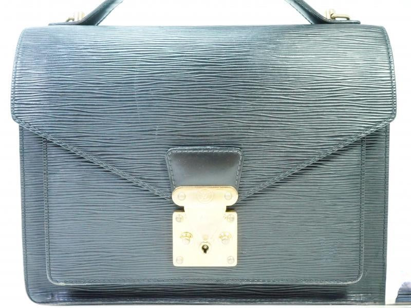 Authentic Pre-owned Louis Vuitton Epi Black Monceau Hand Bag Satchel Bag M52122 182303