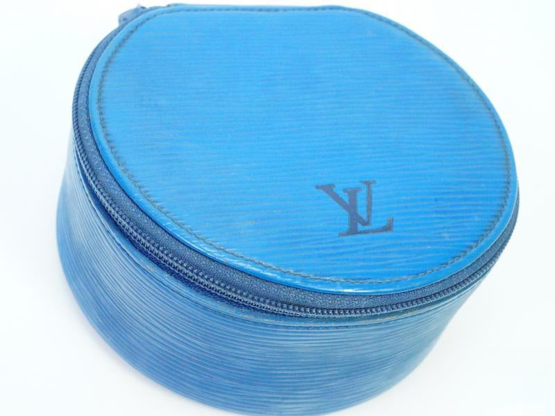 Authentic Pre-owned Louis Vuitton Epi Toledo Blue Ecrin Bijoux Gm Jewelry Case Box M48205 181946