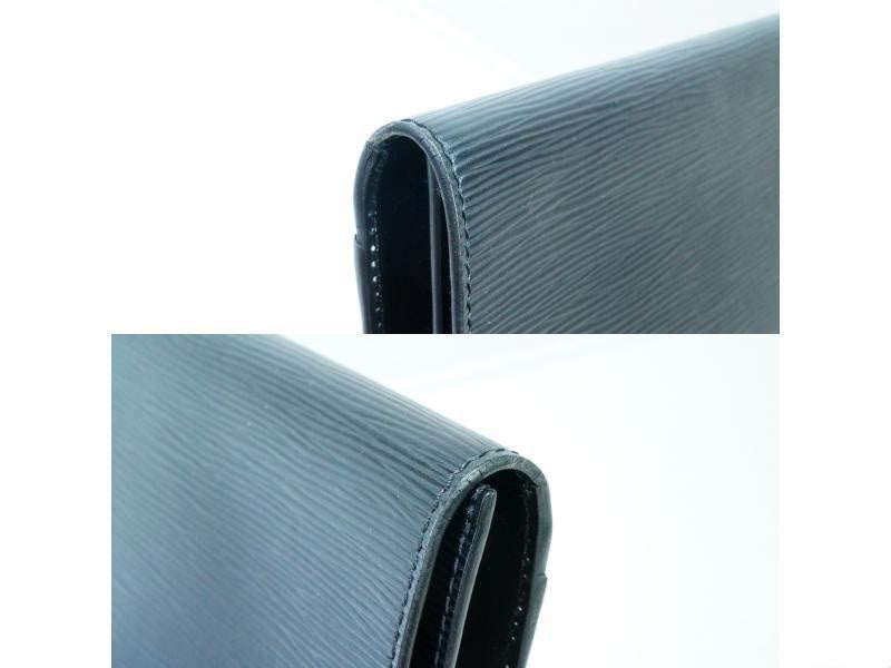 Authentic Pre-owned Louis Vuitton Epi Black Pochette Enveloppe Document Case Bag M52582 182334
