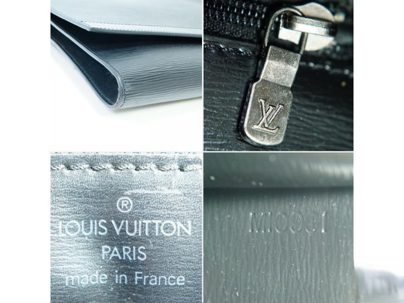 Authentic Pre-owned Louis Vuitton Epi Black Pochette Enveloppe Document Case Bag M52582 182334