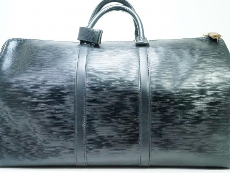 Authentic Pre-owned Louis Vuitton Epi Black Noir Keepall 50 Large Traveling Duffle Bag M42962 190078