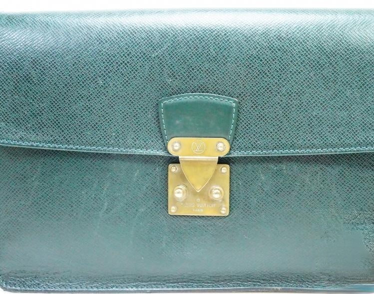 Authentic Pre-owned Louis Vuitton Taiga Epicea Pochette Kourad Clutch Bag M30194 190250