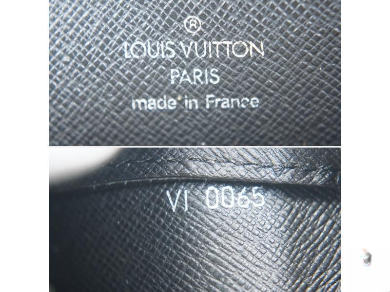 Authentic Pre-owned Louis Vuitton Taiga Black Ardoise Pochette Baikal Clutch Bag Purse M30182 142833
