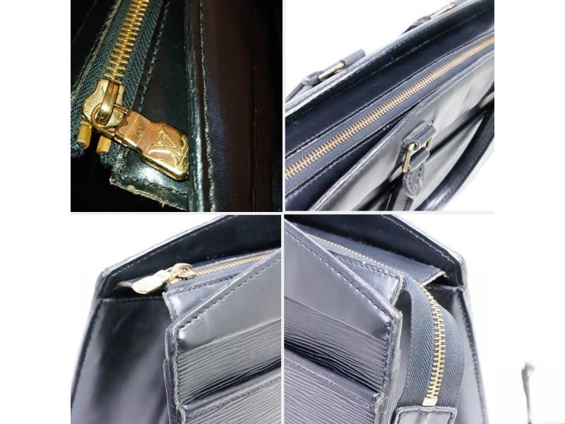 Authentic Pre-owned Louis Vuitton Lv Epi Black Riviera Hand Bag Cosmetic Beauty Case M48182 190795