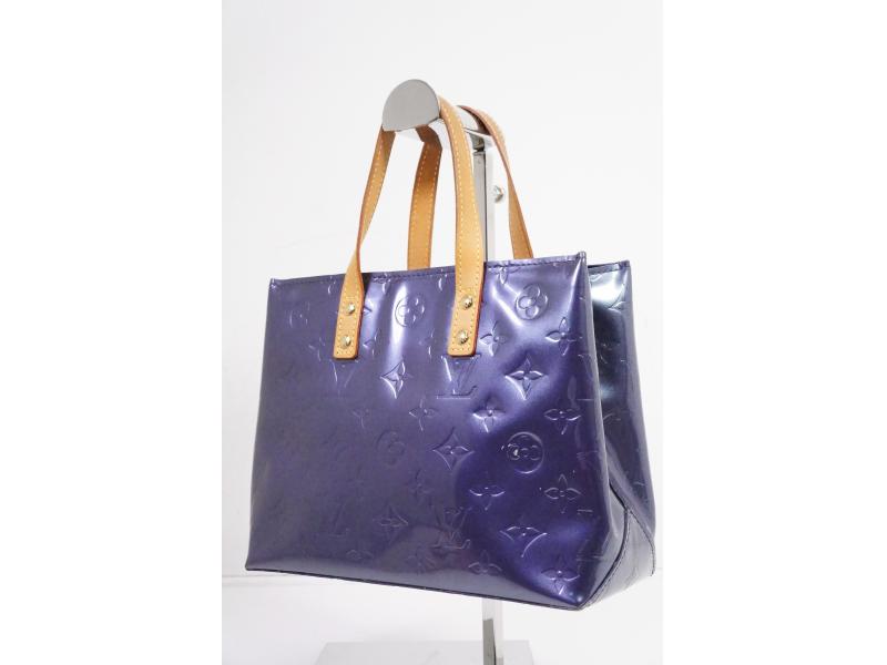 Authentic Pre-owned Louis Vuitton Vernis Indigo Blue Reade Pm Tote Bag Purse M91335 210135  