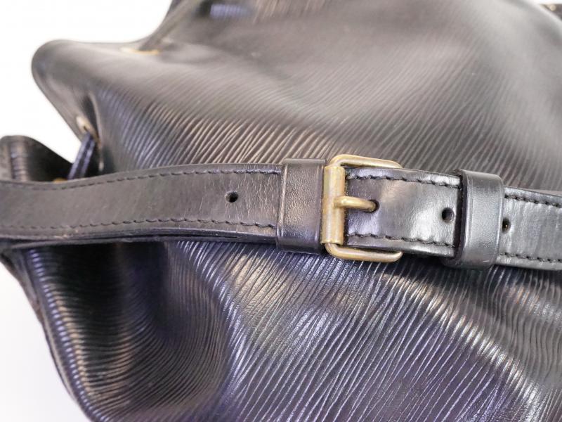 Authentic Pre-owned Louis Vuitton Lv Epi Black Noir Petit Noe Shoulder Drawstring Bag M40752 210347  