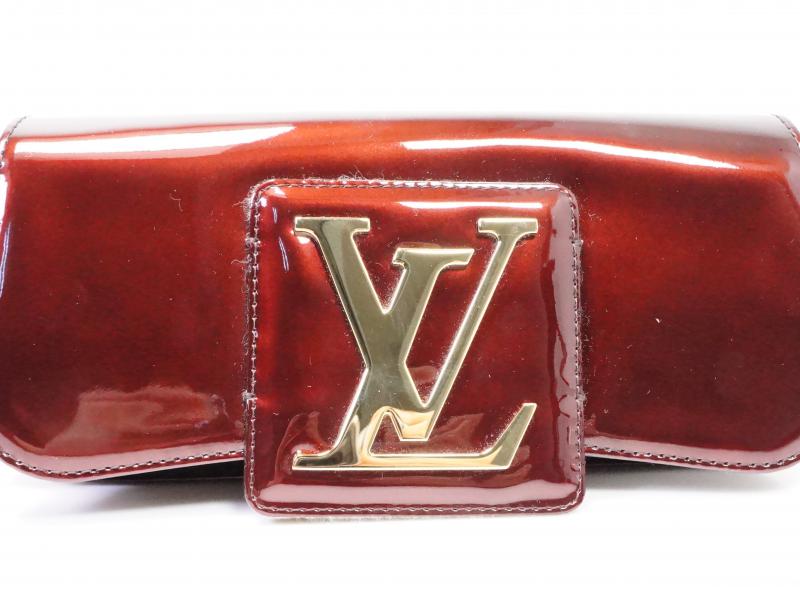 Authentic Pre-owned Louis Vuitton Vernis Amarante Pochette Sobe Evening Clutch Bag M93728 210173 