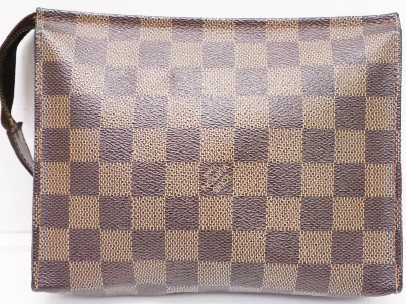Authentic Pre-owned Louis Vuitton Special Ordered Damier Poche Toilette Cosmetic Pouch Case 210471 
