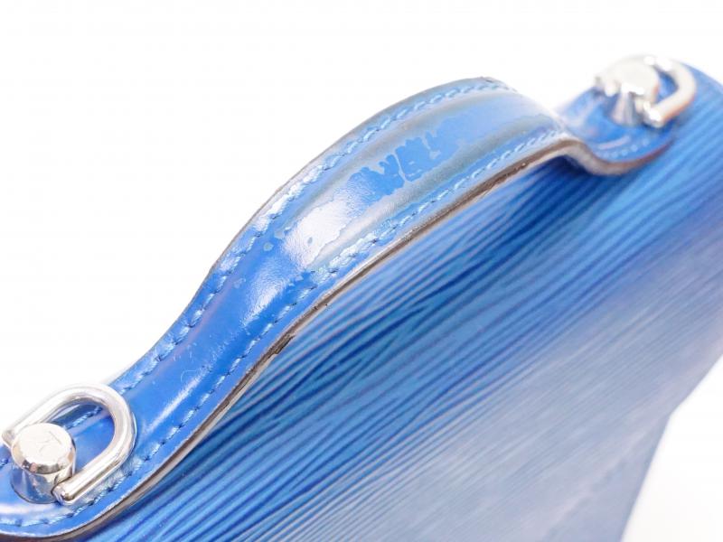 Authentic Pre-owned Louis Vuitton Epi Blue Monceau BB Hand Bag W/ Shoulder Strap M40976 210536
