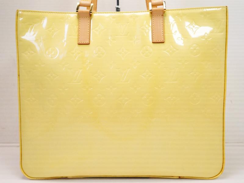 Authentic Pre-owned Louis Vuitton LV Vernis Yellow Colombus Shoulder Tote Bag Purse M91047 210597