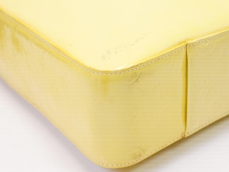 Authentic Pre-owned Louis Vuitton LV Vernis Yellow Colombus Shoulder Tote Bag Purse M91047 210597