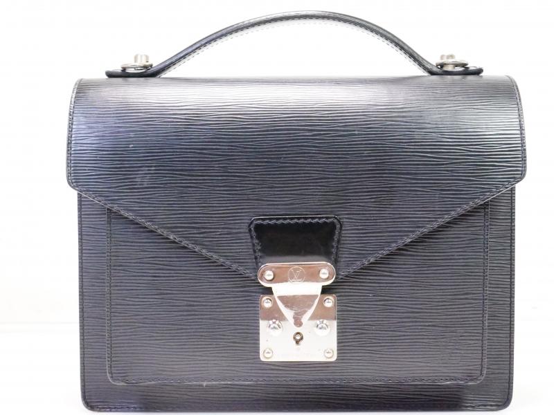 Authentic Pre-owned Louis Vuitton Epi Black Monceau Hand Bag Purse W/ Shoulder Strap M52792 210506