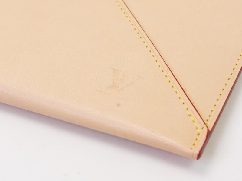 Authentic Pre-owned Louis Vuitton Ltd Nomade Vachetta Leather Envelope Travel Clutch Case 210413 