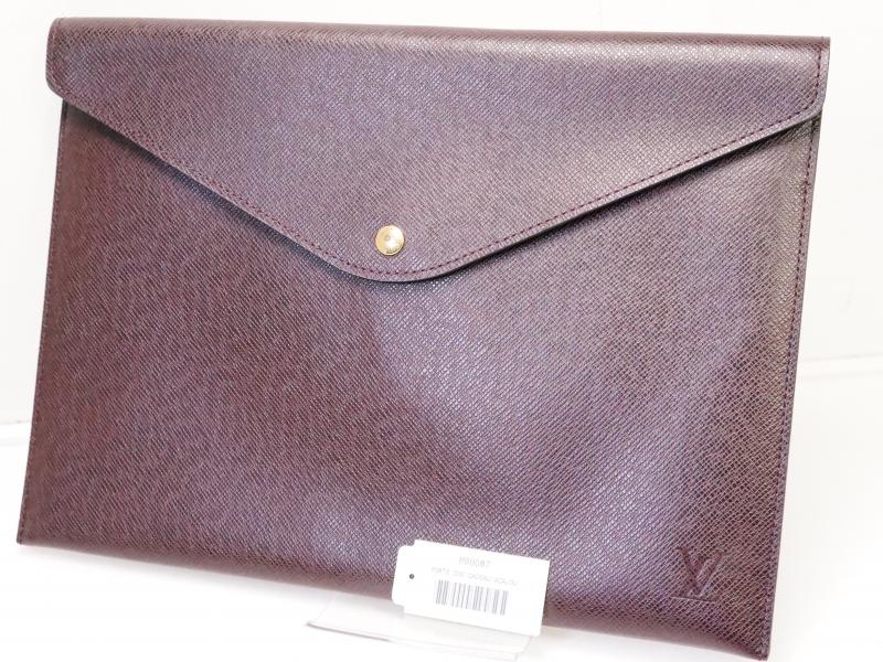 Authentic Pre-owned Louis Vuitton Taiga Vip Limited Novelty Document Case Clutch Bag M99087 210616  
