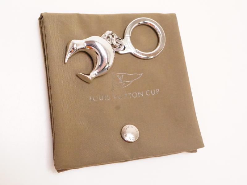 Authentic Pre-owned Louis Vuitton Cup Limited 2003 Kiwi Silver Key Ring With Original Case 210710