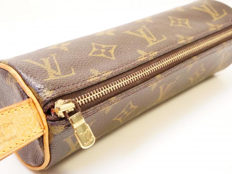 Authentic Pre-owned Louis Vuitton Monogram Trousse Ronde Pen Case Cosmetic Pouch Bag M47630 210896  