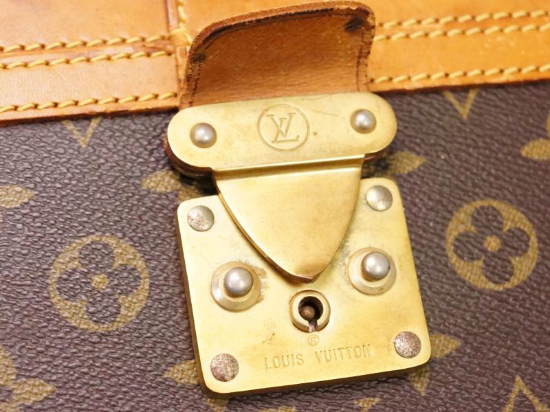Authentic Pre-owned Louis Vuitton Vintage Monogram Train Case Makeup Vanity Travel Bag M23820 210791