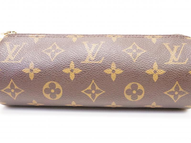 Authentic Pre-owned Louis Vuitton Monogram Trousse Ronde Pen Case Cosmetic Pouch Bag M47630 210978  