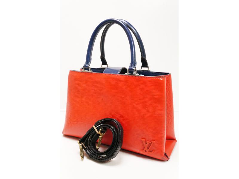 Authentic Pre-owned Louis Vuitton Epi Red Blue Kleber PM Hand Tote Bag 2Way w/Strap M51333 211061