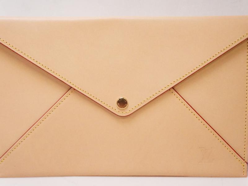Authentic Pre-owned Louis Vuitton Ltd Nomade Vachetta Leather Envelope Travel Clutch Case 210020