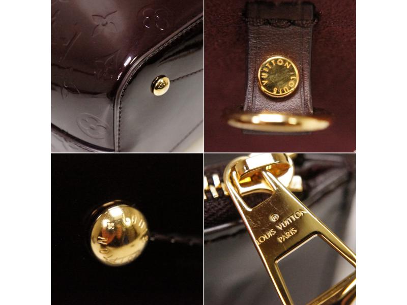 Authentic Pre-owned Louis Vuitton Vernis Amarante Long Beach MM Shoulder Tote Bag M90475 220011