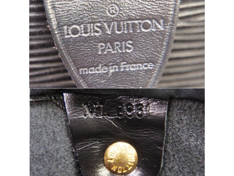 Authentic Pre-owned Louis Vuitton Vintage Epi Black Noir Speedy 35 Duffle Hand Bag M42992 170581