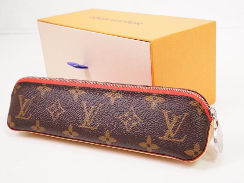Authentic Pre-owned Louis Vuitton Monogram Trousse Elizabeth Red Pen Case Pouch Bag Gi0009 220108