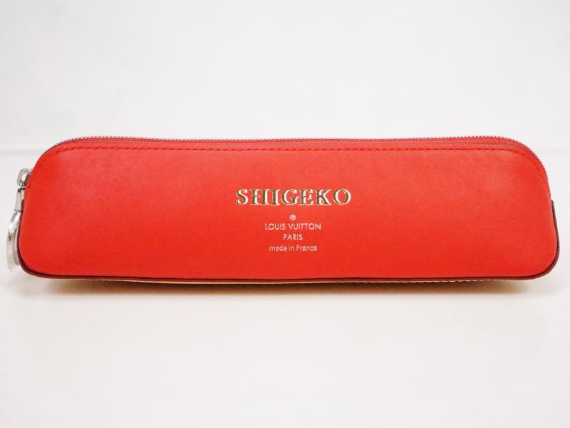 Authentic Pre-owned Louis Vuitton Monogram Trousse Elizabeth Red Pen Case Pouch Bag Gi0009 220108