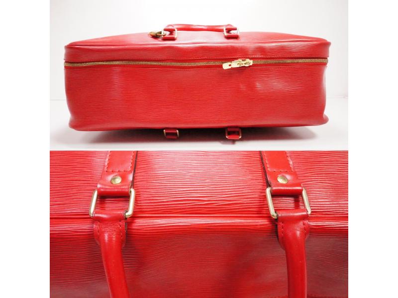 Authentic Pre-owned Louis Vuitton Special Ordered Epi Red Rouge Castillan Sirius 55 Suitcase 212101