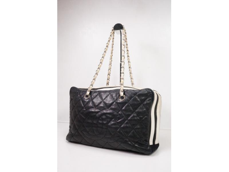 Authentic Pre-owned Chanel Black Quilted Lambskin Matelasse Cambon Chain Shoulder Bag COCO 210035