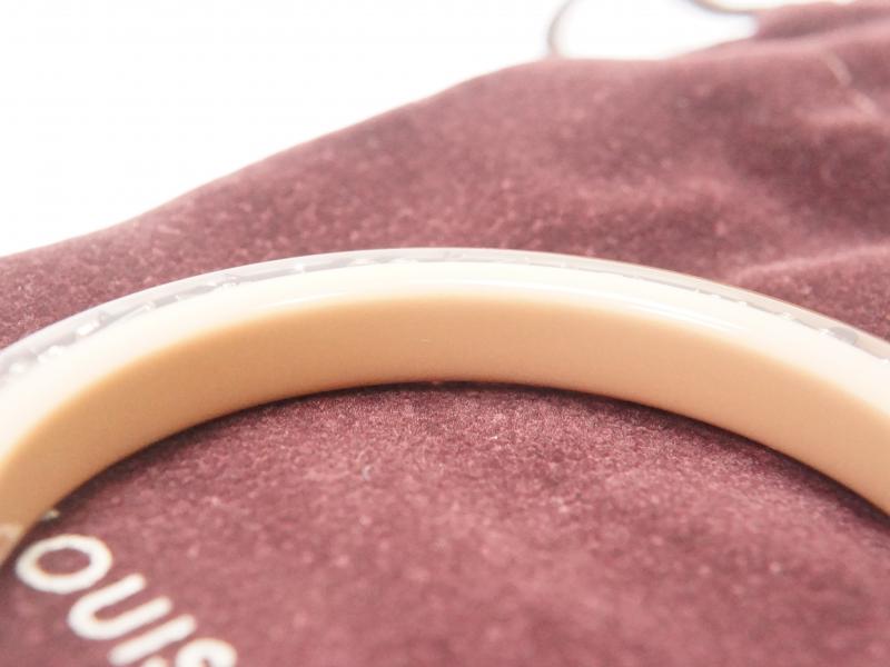 Authentic Pre-owned Louis Vuitton Monogram Inclusion Bracelet Bangle Clear Beige Gold M65302 230013  