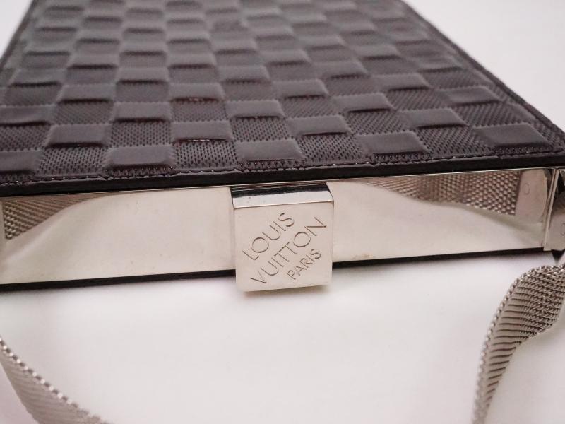 Authentic Pre-owned Louis Vuitton Damier Vernis Amarante Ange Gm Evening Clutch Bag M92105 132654  