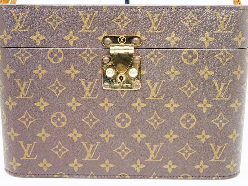 Authentic Pre-owned Louis Vuitton Monogram Train Case Cosmetic Vanity Trunk Case Bag M23570 210014 