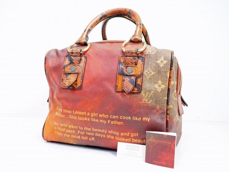 Authentic Pre-owned Louis Vuitton Limited Richard Prince Monogram Jokes Mancrazy Bag M95737 162440  
